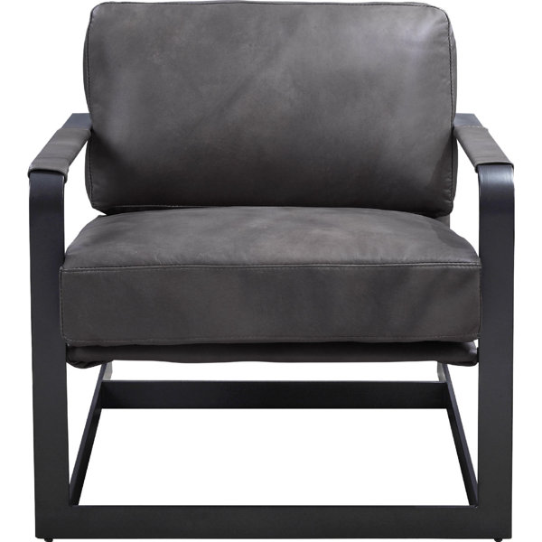 17 Stories Leather Club Chair Wayfair